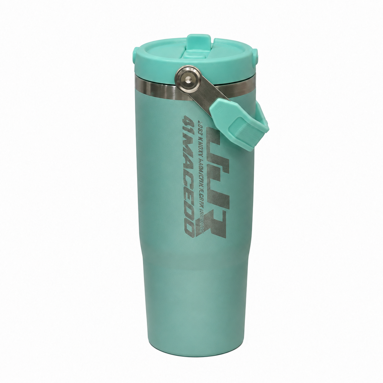 Flip Top Straw W/ Carrying Handle (Assorted Colors & Variations)