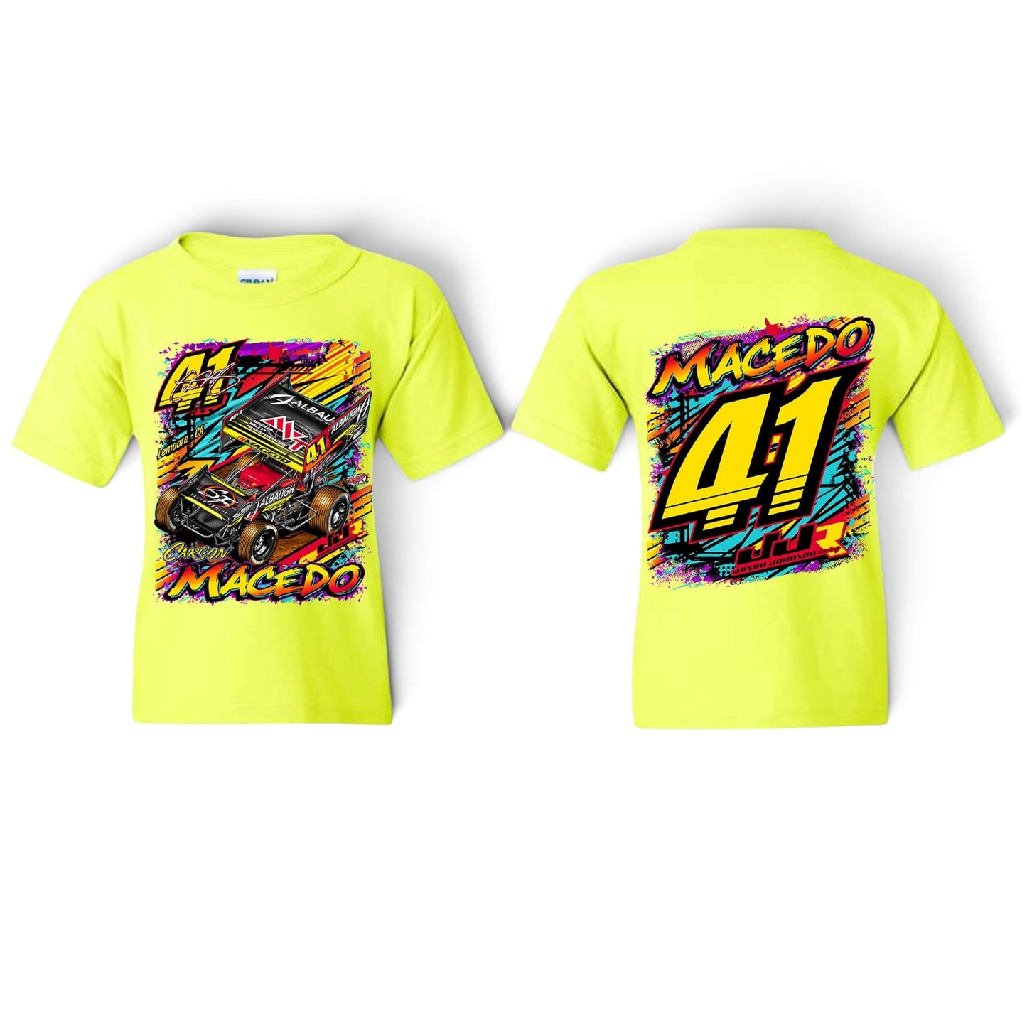 Youth 2026 Knoxville Graffiti Design T-Shirt (Safety Yellow)