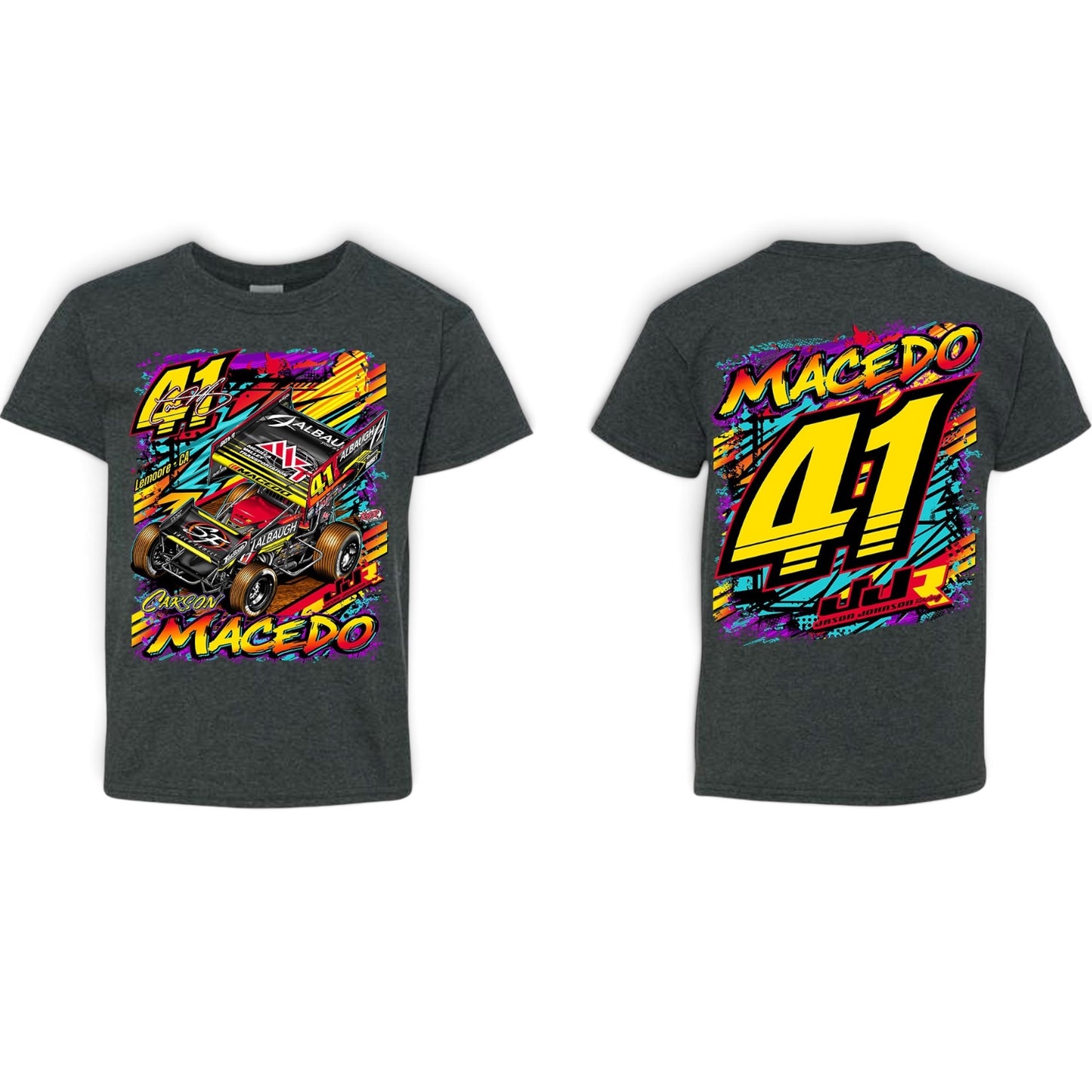 Youth 2026 Knoxville Graffiti Design T-Shirt (Heather Charcoal)