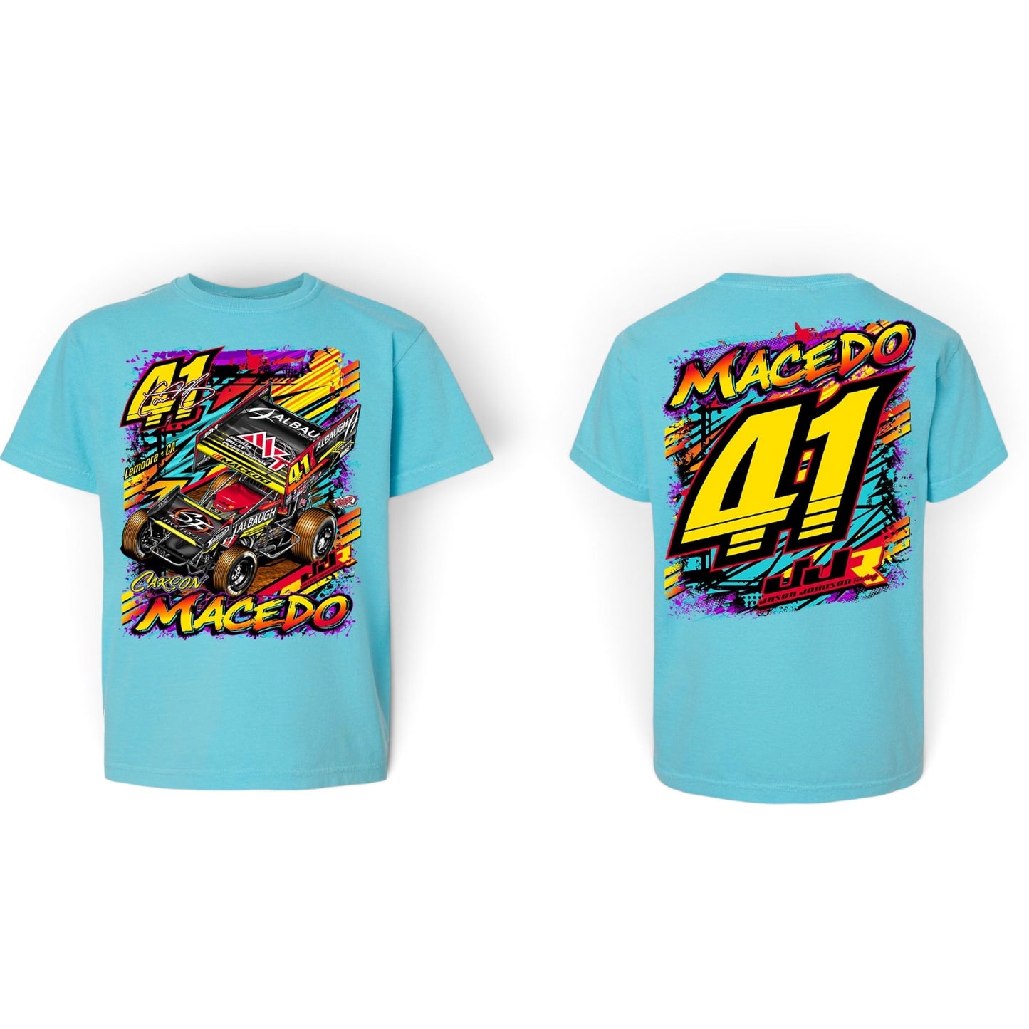 Youth 2026 Knoxville Graffiti Design T-Shirt (Lagoon Blue)