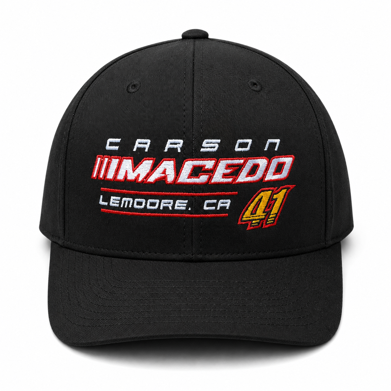 Macedo 41 Flex Fit Hat (Black)