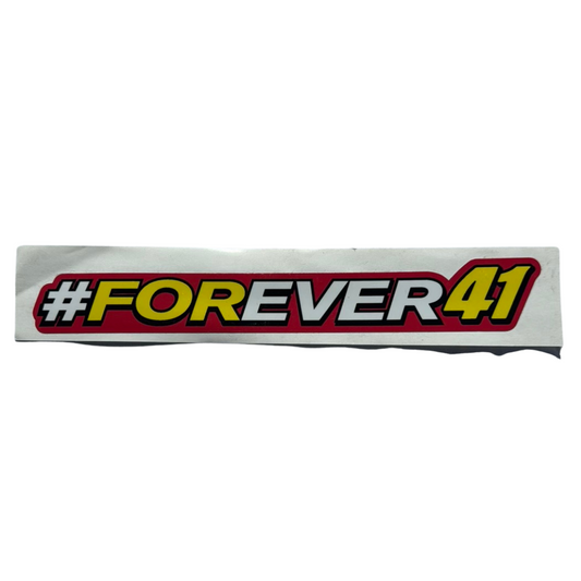 Red and Yellow #Forever41 Decal