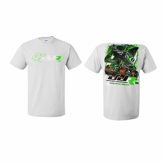 Neon Green Splash T-Shirt (White)