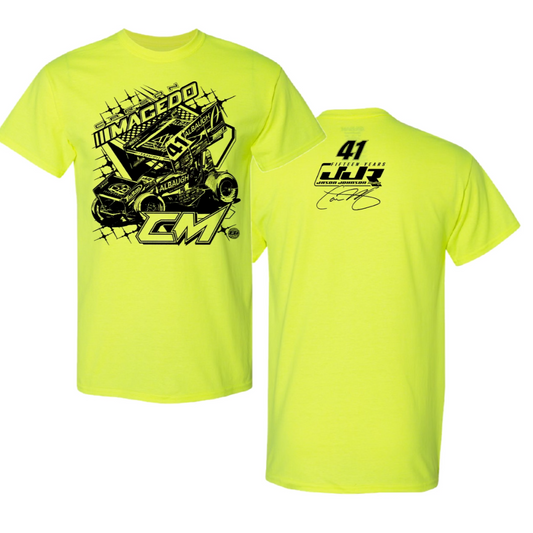 Matte Magic T-Shirt W/ Car On Front (Neon Yellow)