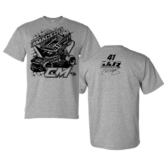 Matte Magic T-Shirt W/ Car On Front (Athletic Heather)