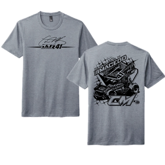 Matte Magic T- Shirt W/ Car On Back (Gravel)
