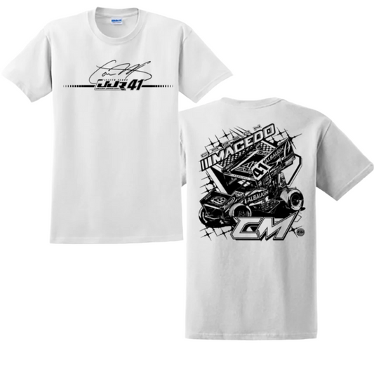 Matte Magic T- Shirt W/ Car On Back (White)