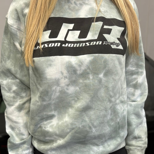 Ladies JJR Tie-Dyed Crew Neck (Olive)