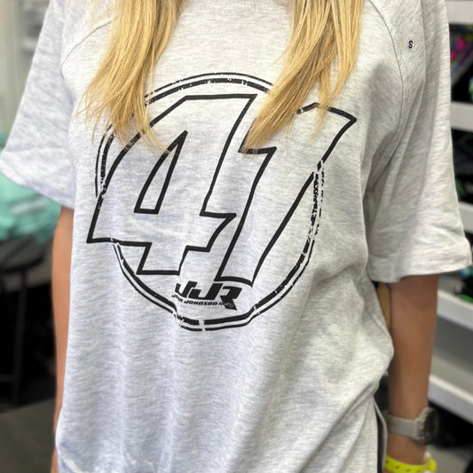 Ladies Circle 41 French Terry Short Sleeve Crew neck (Ash)