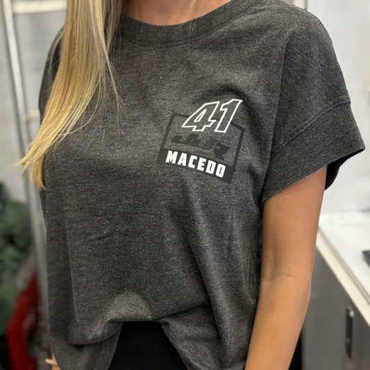 Ladies Relaxed Vintage Wash Tee (Washed Black)
