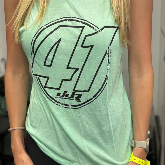 Ladies Circle 41 Flowy Scoop Muscle Tank (Mint)