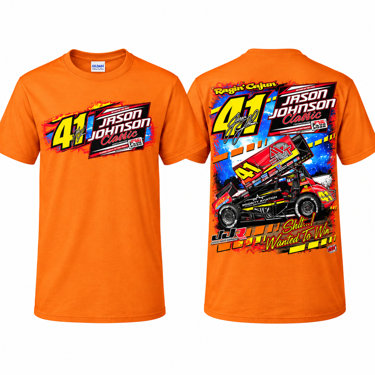 2026 Jason Johnson Classic T-Shirt (Safety Orange)