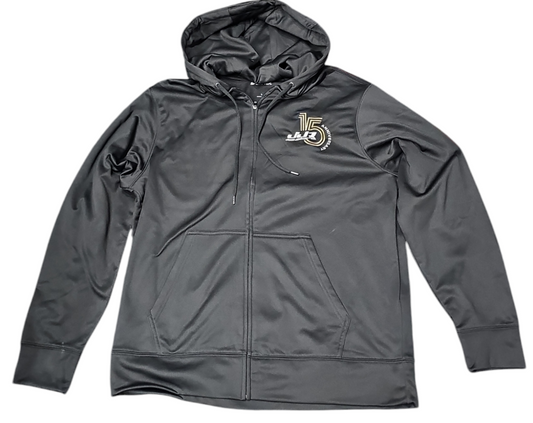 15 Year Anniversary Zip Up Sport-Tek Hoodie