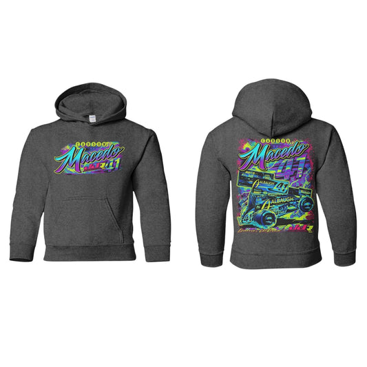 Youth 2025 Neon Hoodie (Heather Charcoal)