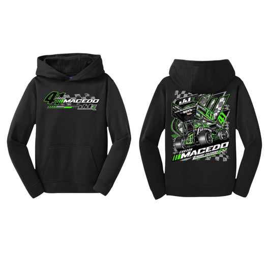 Youth 2025 Checkers Polyester Hoodie (Black)