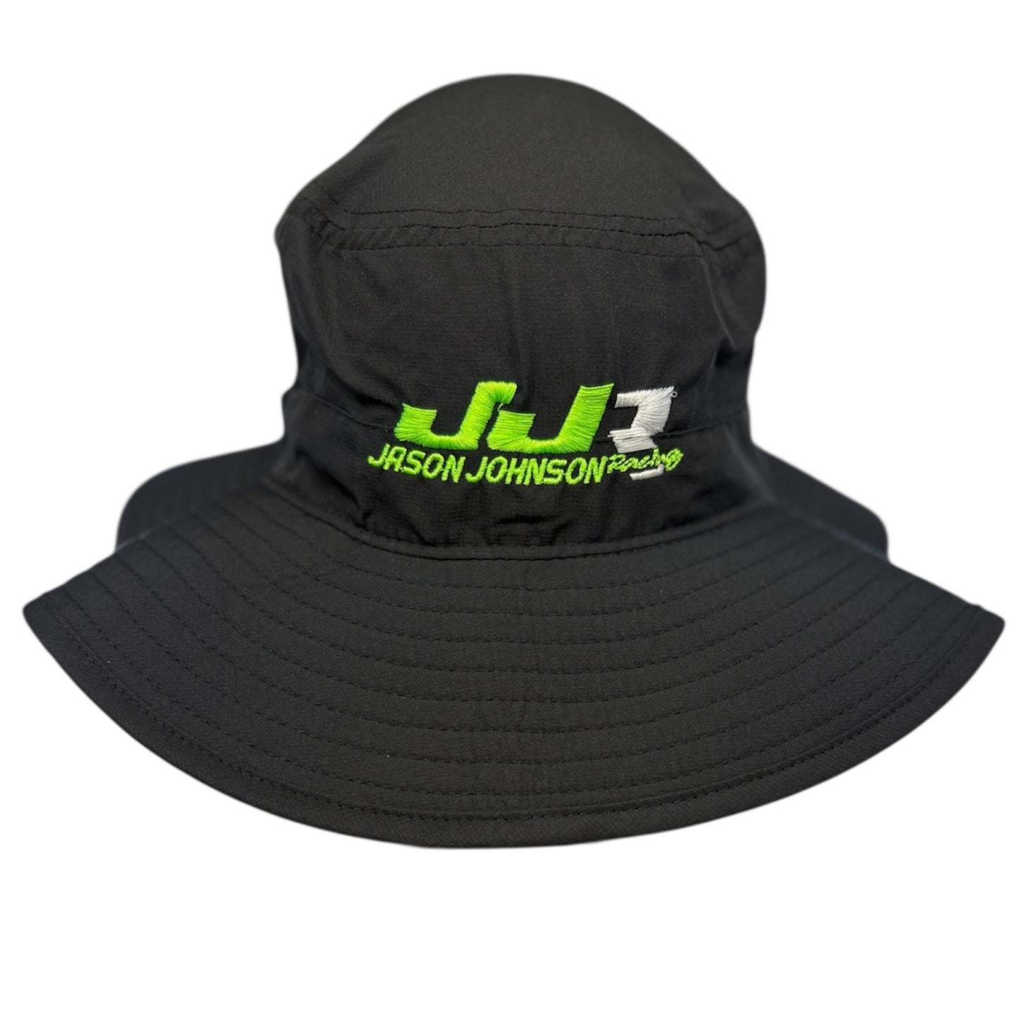 JJR Bucket Hat W Strap (Black/Green)
