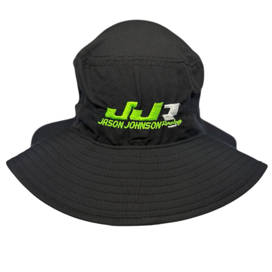 JJR Bucket Hat W Strap (Black/Green)