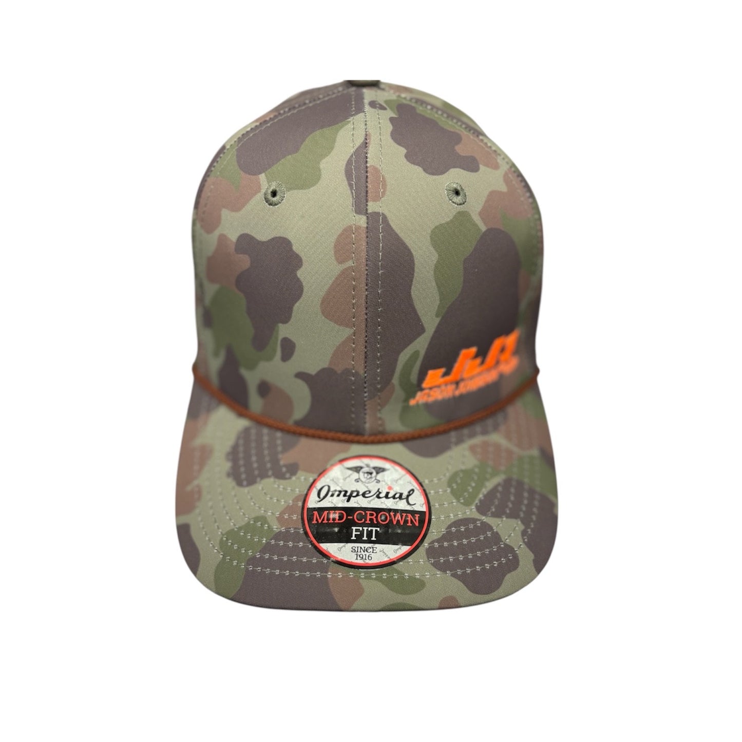 Frog Skin Snapback Rope Hat W/ Orange JJR