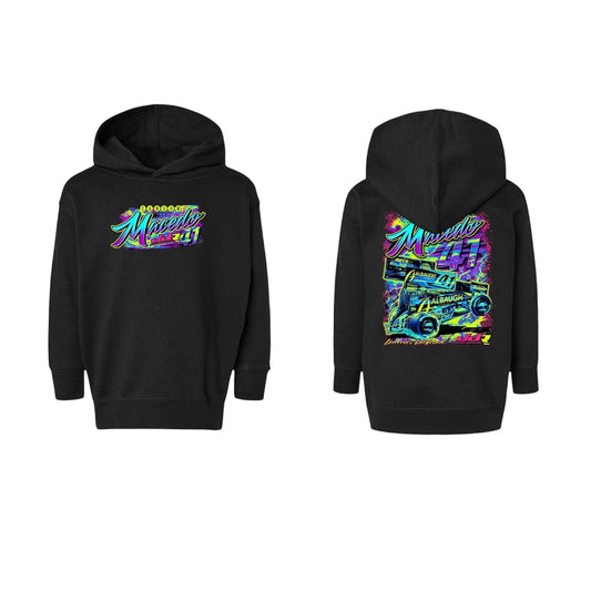 Toddler 2025 Neon Hoodie (Black)