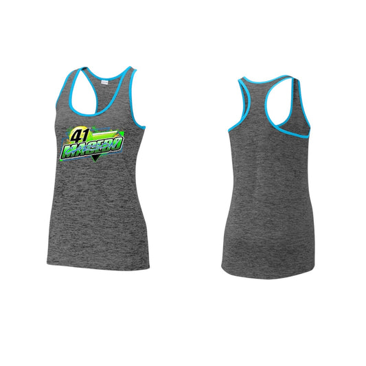 Ladies Summer Sunshine Design Sport-Tek Tank (Atomic Blue)