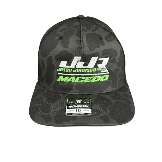 JJR/Macedo Snap Back Rope Hat (Black Camo)