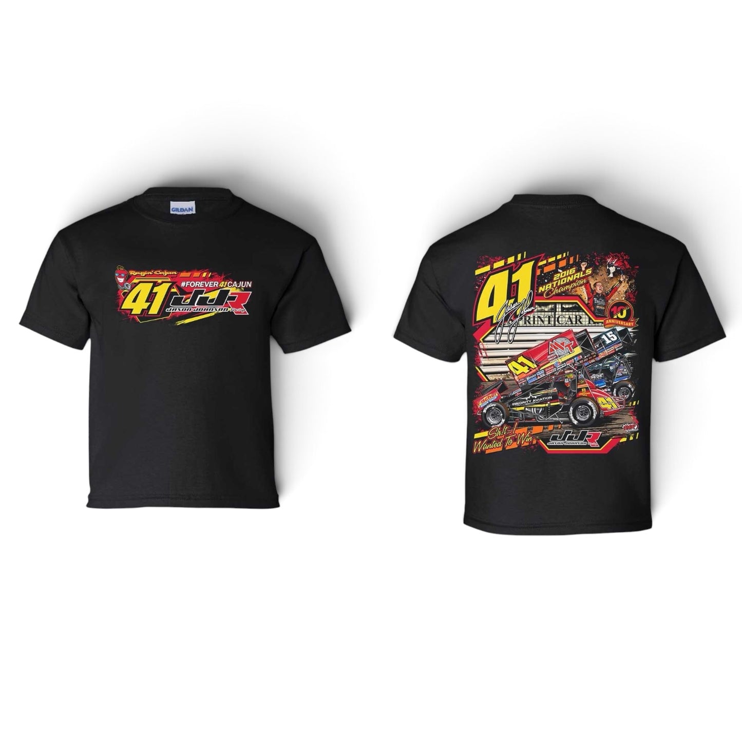 Toddler/Youth The Winning Pass Design T- Shirt (Black)