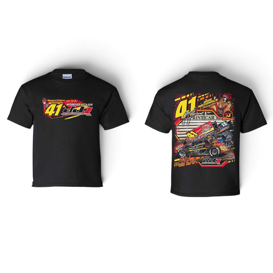 Toddler/Youth The Winning Pass Design T- Shirt (Black)
