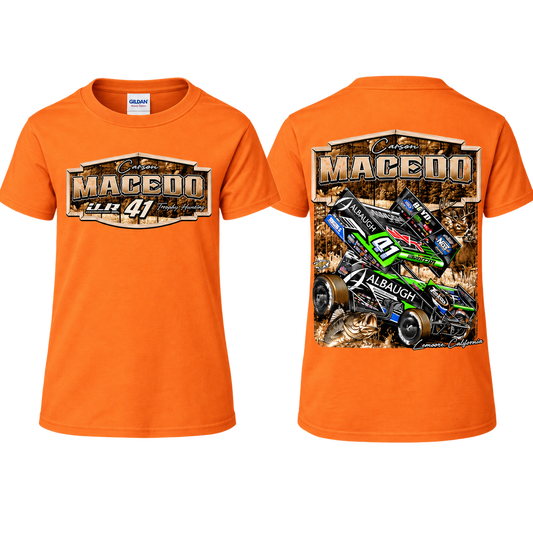 Toddler/Youth Huntin' Horsepower Design T-Shirt (Safety Orange)