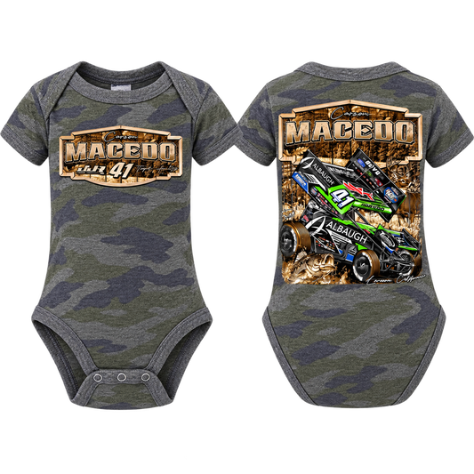 Infant Huntin' Horsepower Design Onesie (Camo)
