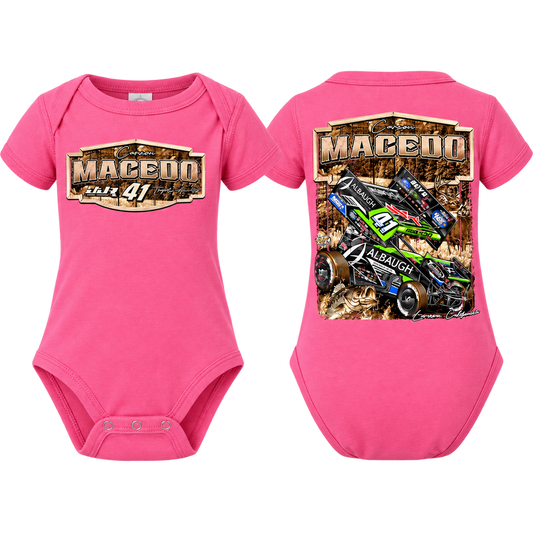 Infant Huntin' Horsepower Design Onesie (Pink)